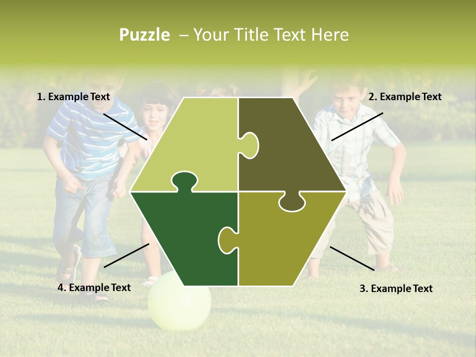 Girl Catching Summer PowerPoint Template