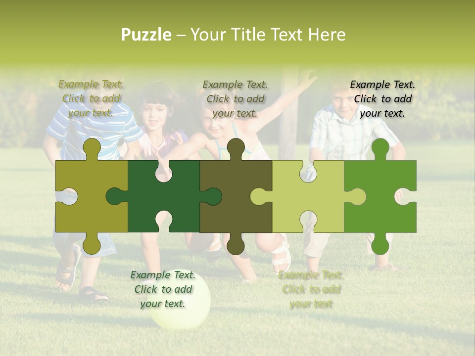 Girl Catching Summer PowerPoint Template