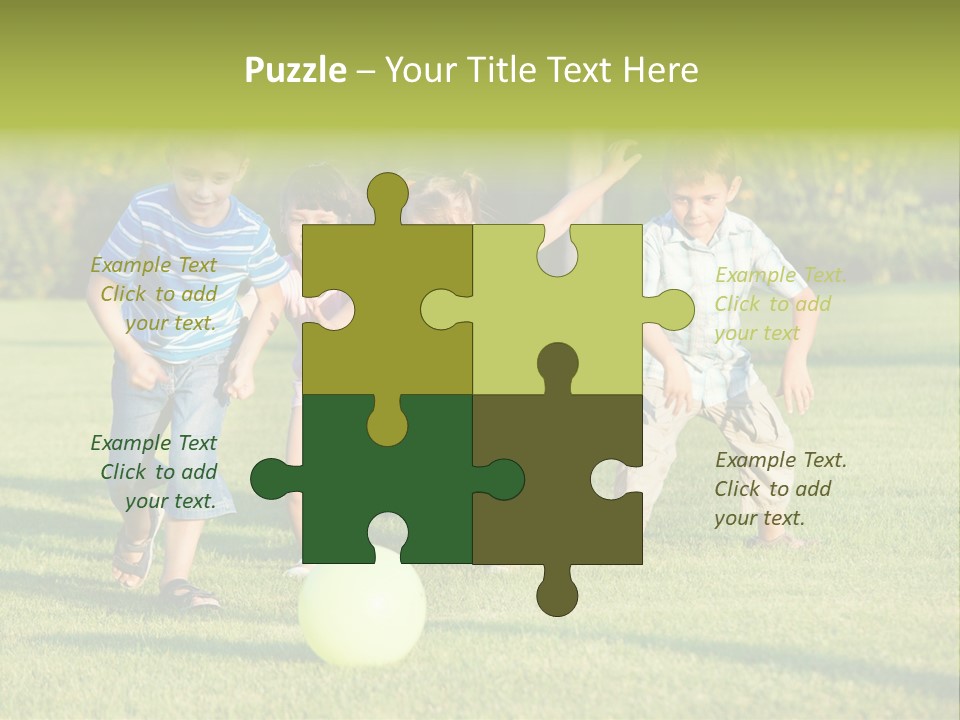 Girl Catching Summer PowerPoint Template