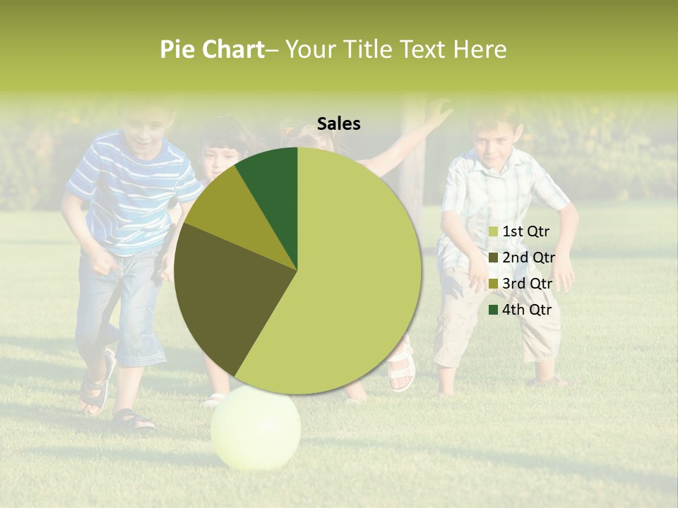 Girl Catching Summer PowerPoint Template