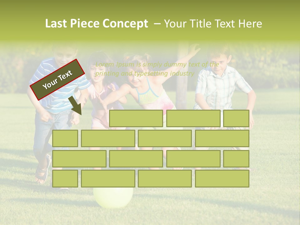 Girl Catching Summer PowerPoint Template