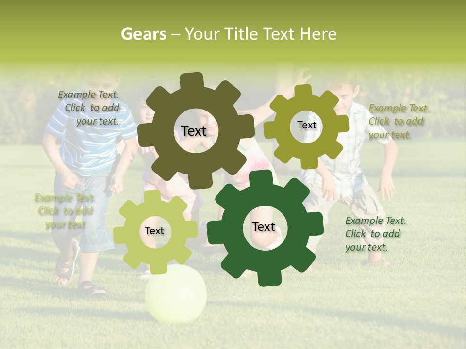 Girl Catching Summer PowerPoint Template