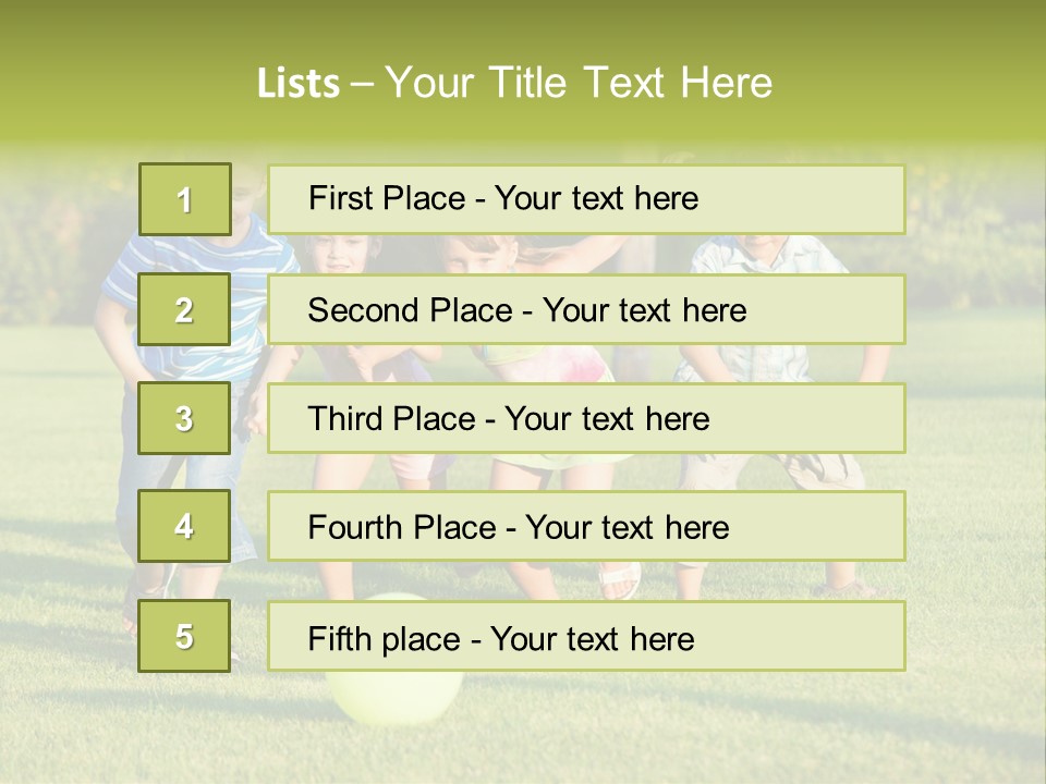 Girl Catching Summer PowerPoint Template
