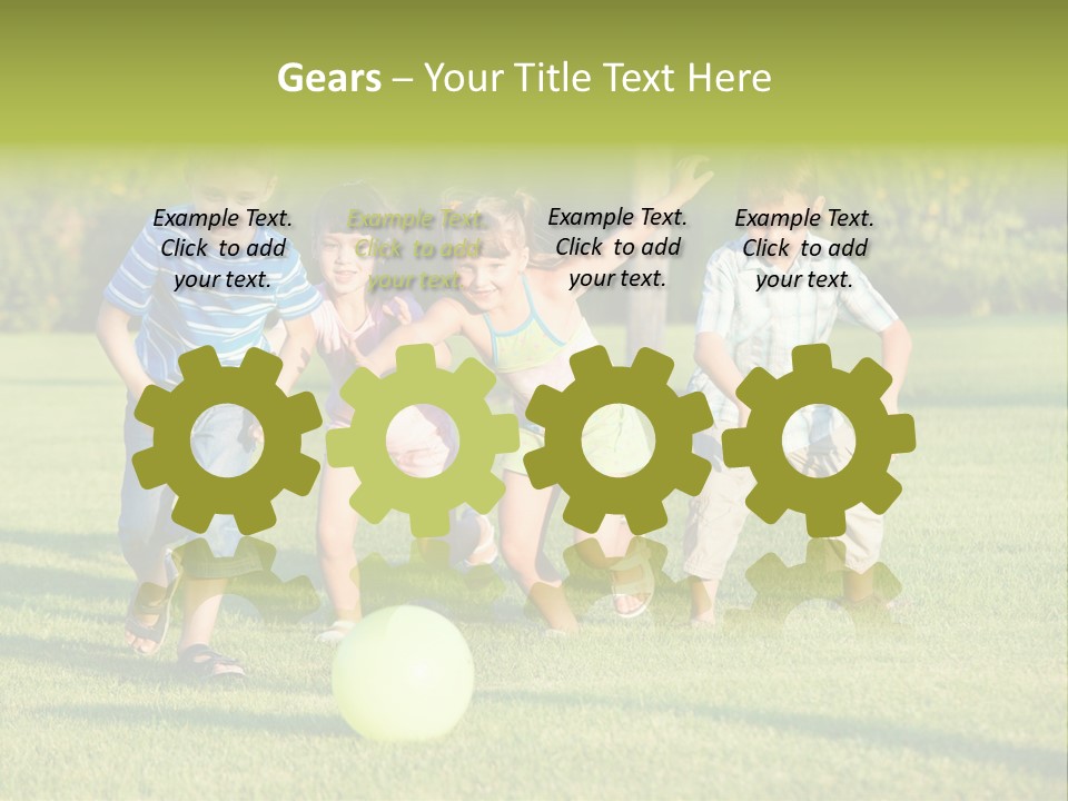 Girl Catching Summer PowerPoint Template