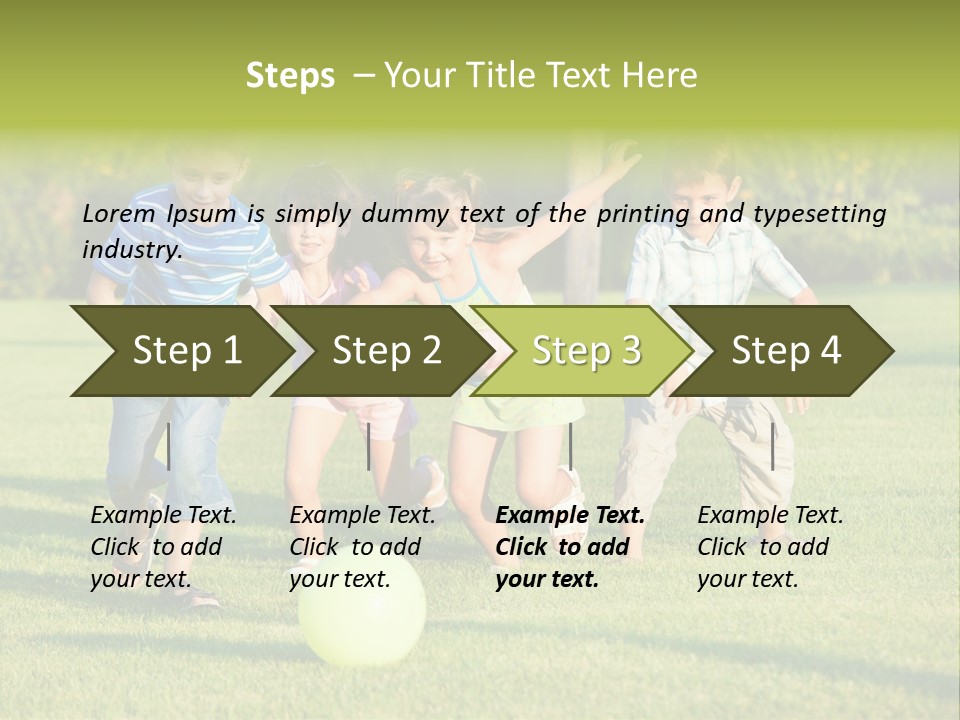 Girl Catching Summer PowerPoint Template