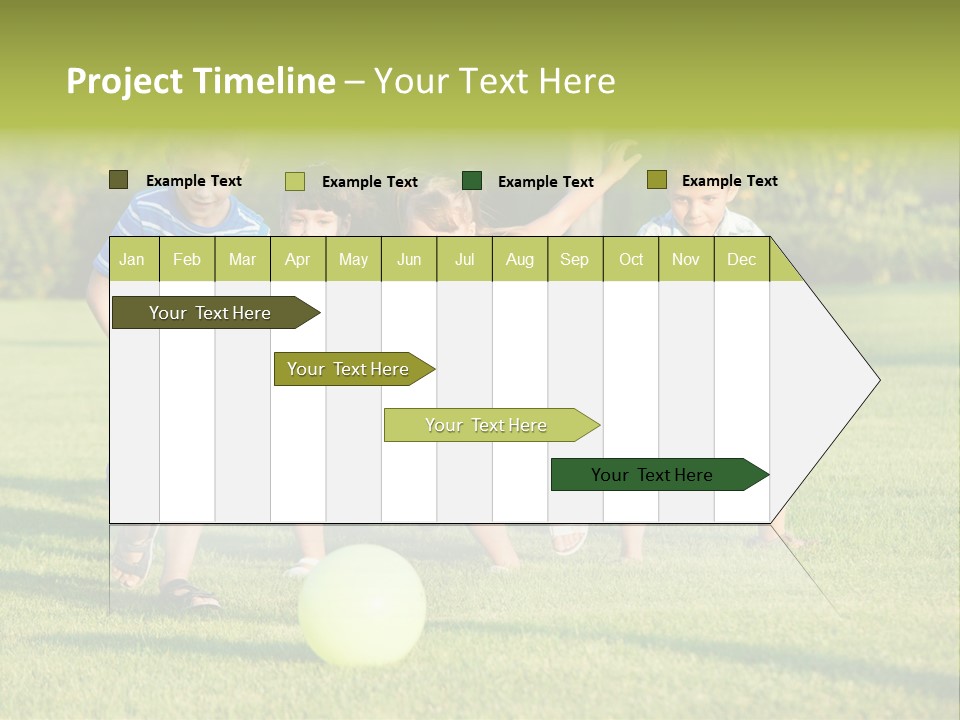 Girl Catching Summer PowerPoint Template