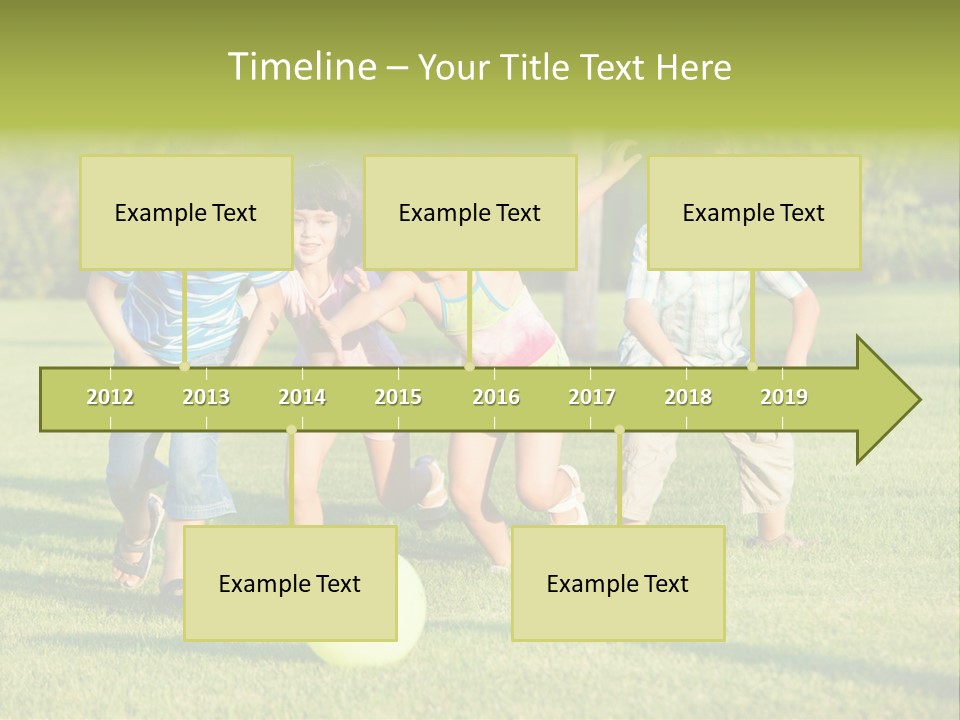 Girl Catching Summer PowerPoint Template