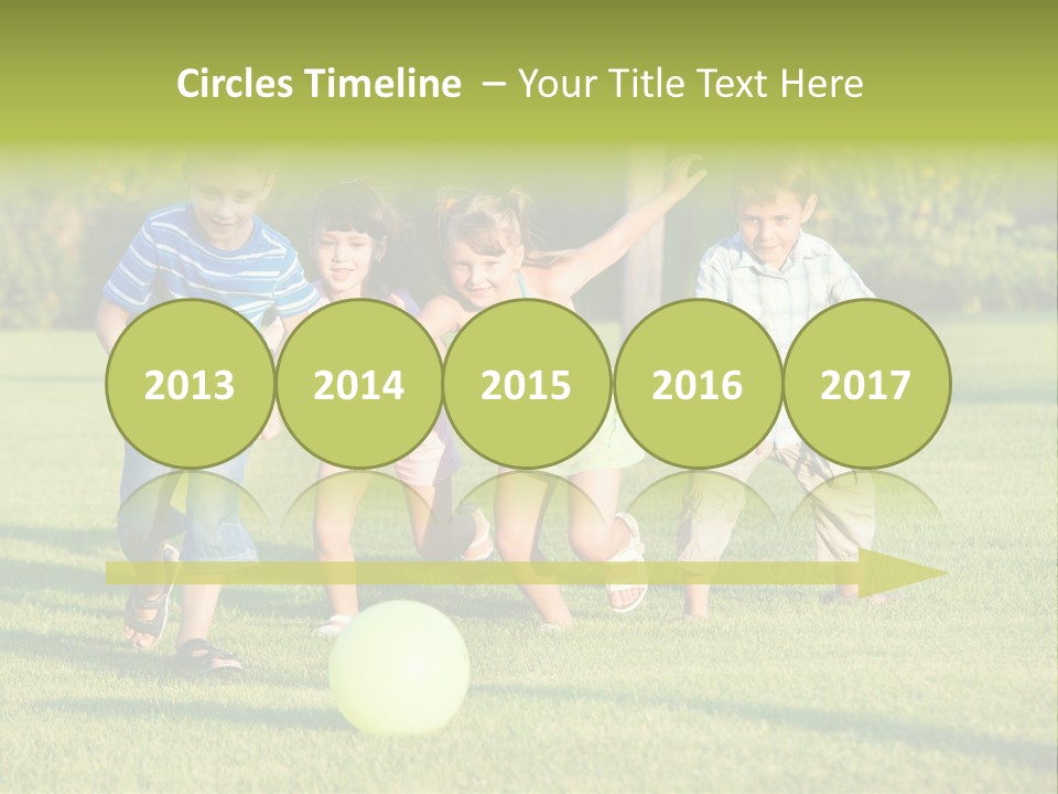 Girl Catching Summer PowerPoint Template