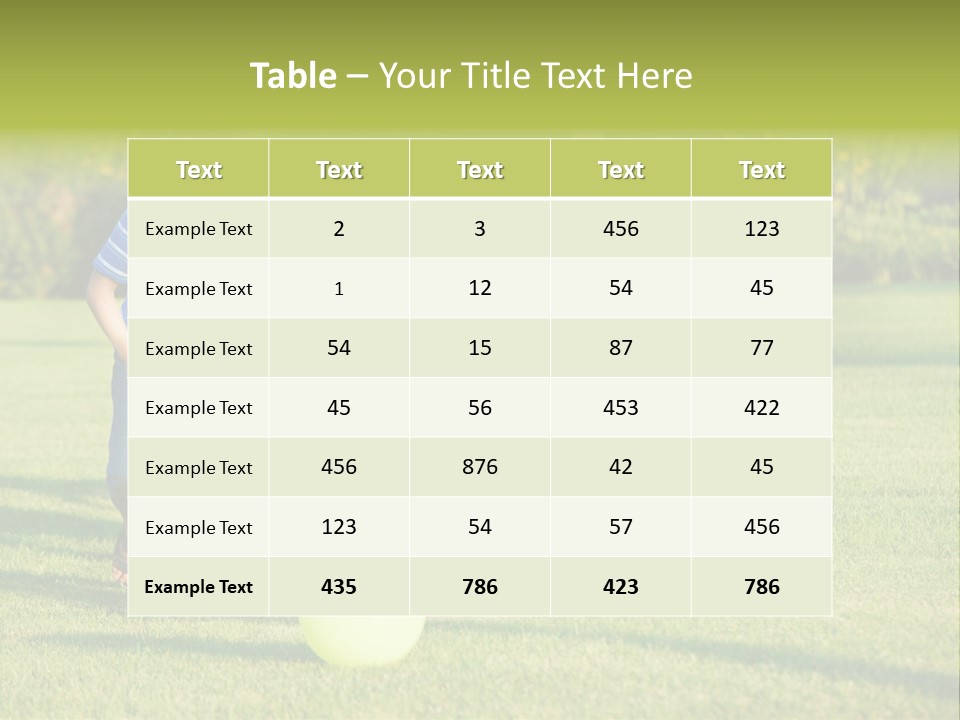 Girl Catching Summer PowerPoint Template