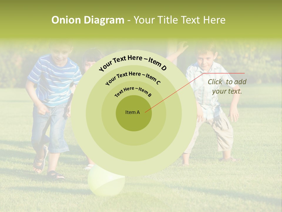 Girl Catching Summer PowerPoint Template