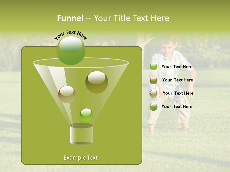 Girl Catching Summer PowerPoint Template