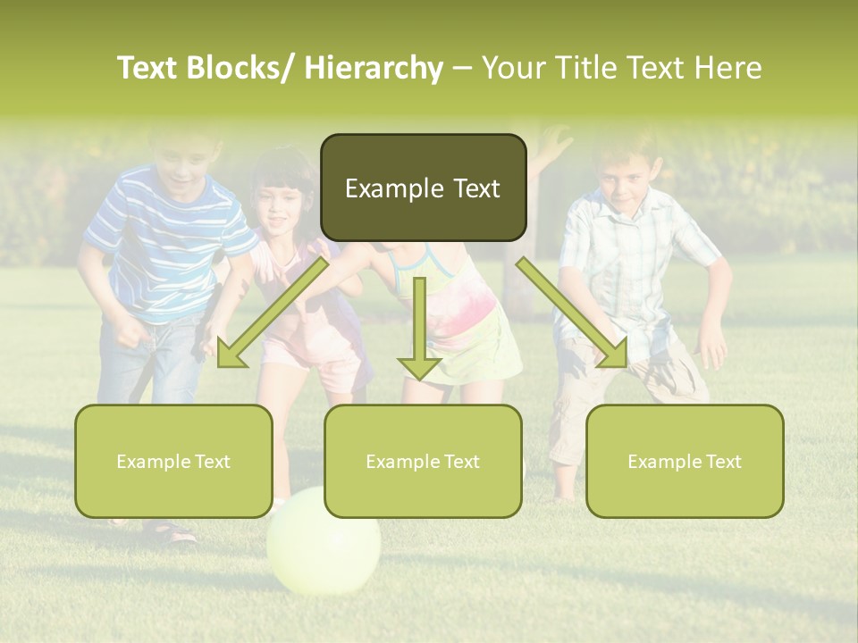 Girl Catching Summer PowerPoint Template