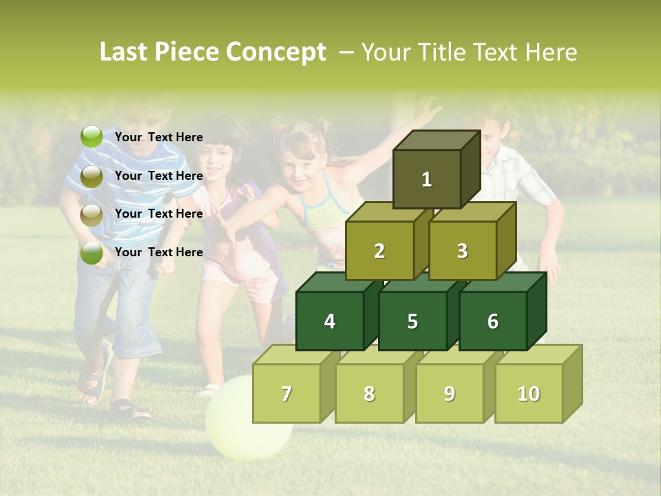 Girl Catching Summer PowerPoint Template