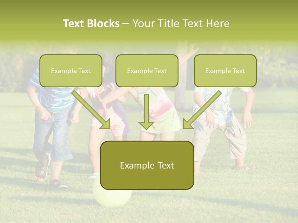 Girl Catching Summer PowerPoint Template