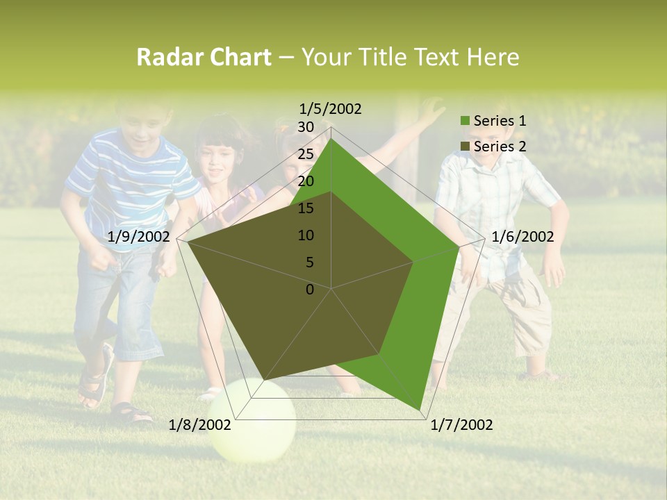 Girl Catching Summer PowerPoint Template