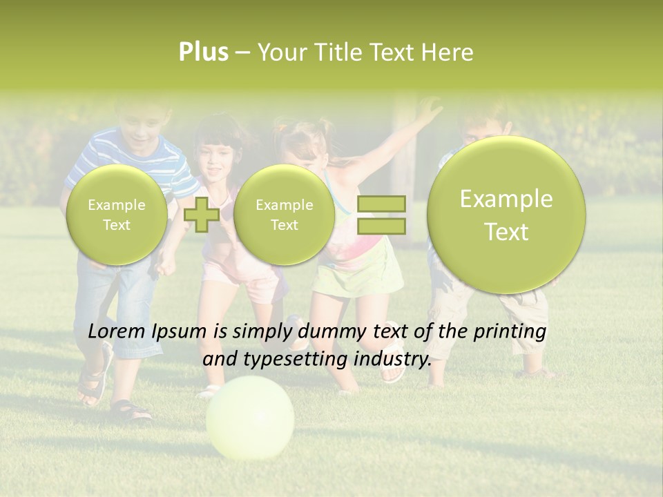 Girl Catching Summer PowerPoint Template