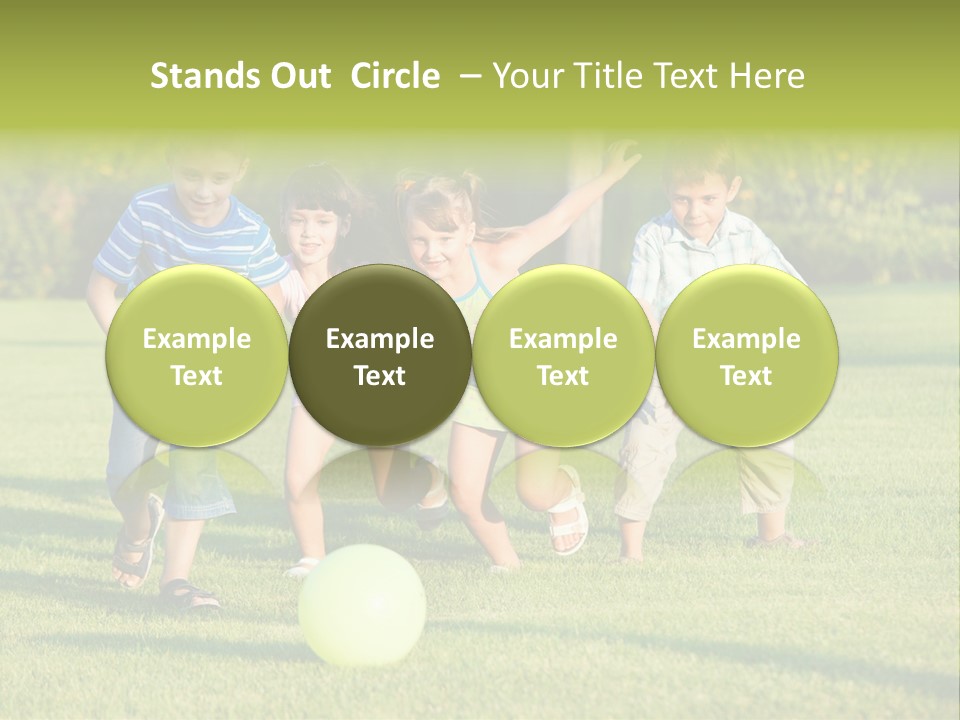 Girl Catching Summer PowerPoint Template