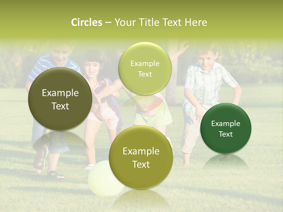 Girl Catching Summer PowerPoint Template