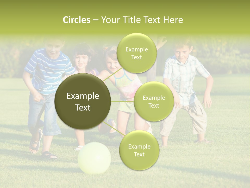 Girl Catching Summer PowerPoint Template