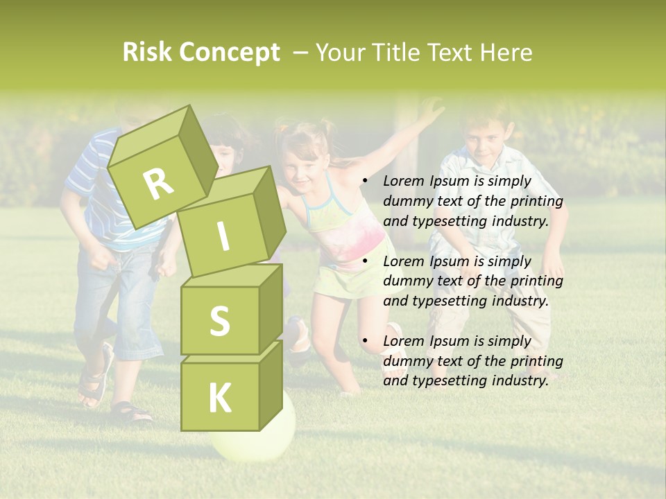 Girl Catching Summer PowerPoint Template