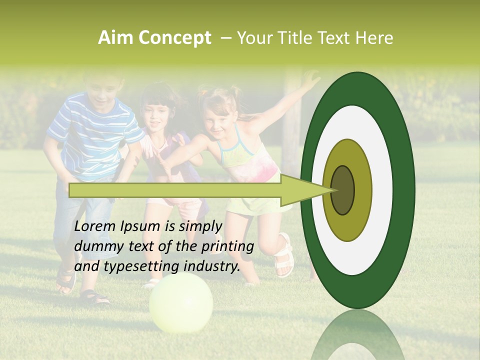 Girl Catching Summer PowerPoint Template