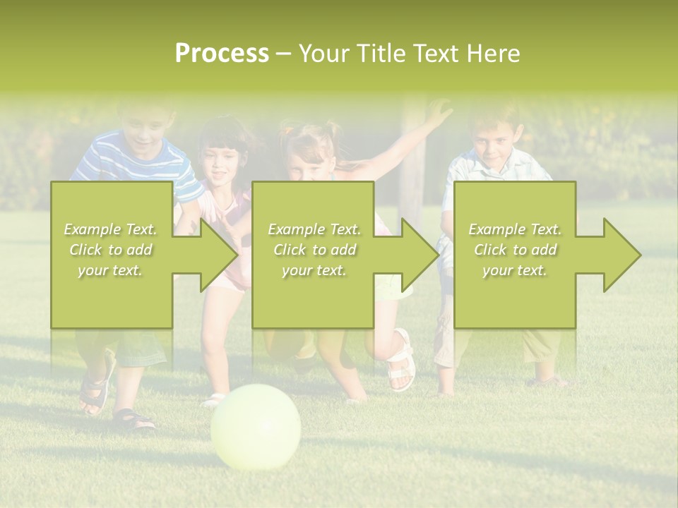 Girl Catching Summer PowerPoint Template