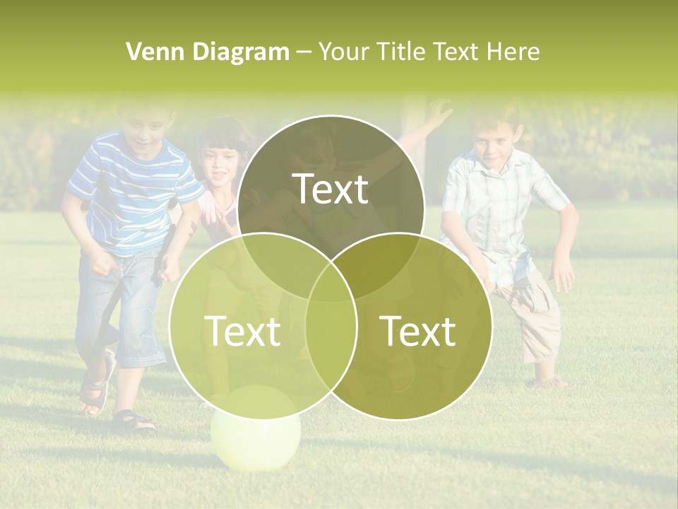 Girl Catching Summer PowerPoint Template