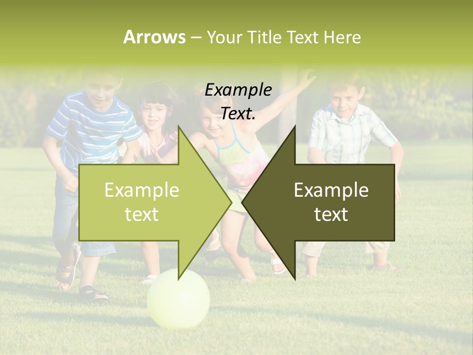 Girl Catching Summer PowerPoint Template