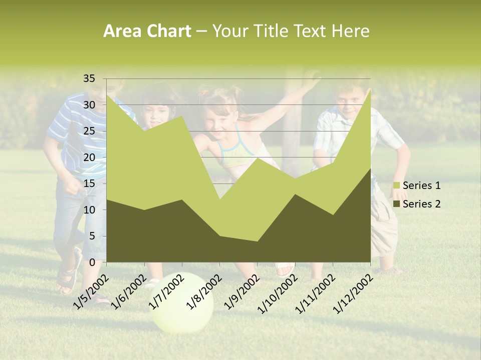 Girl Catching Summer PowerPoint Template