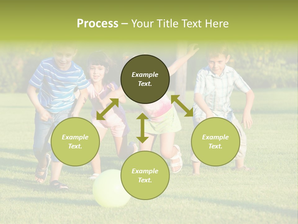 Girl Catching Summer PowerPoint Template