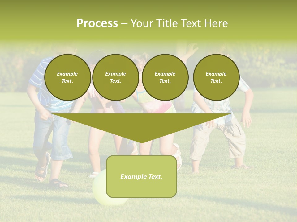 Girl Catching Summer PowerPoint Template