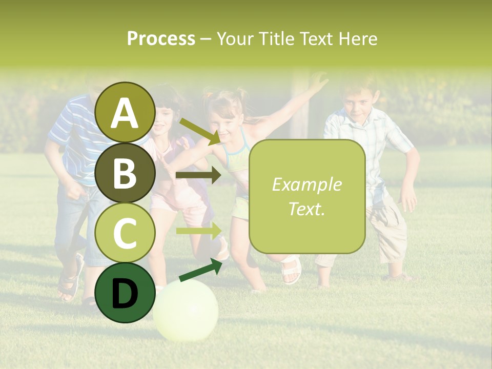 Girl Catching Summer PowerPoint Template