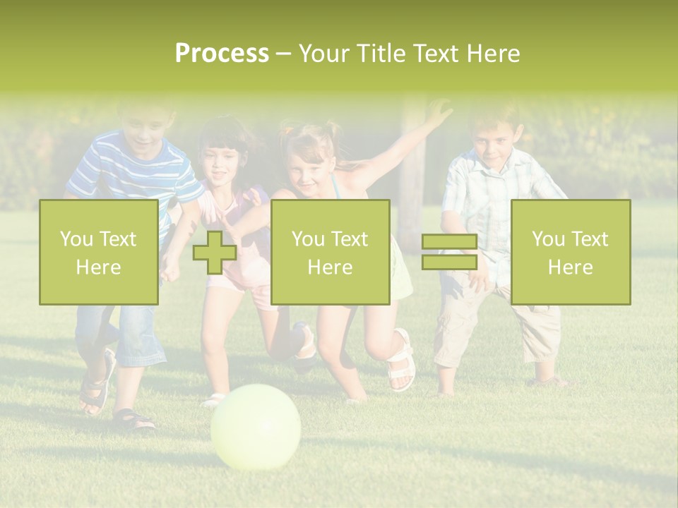 Girl Catching Summer PowerPoint Template