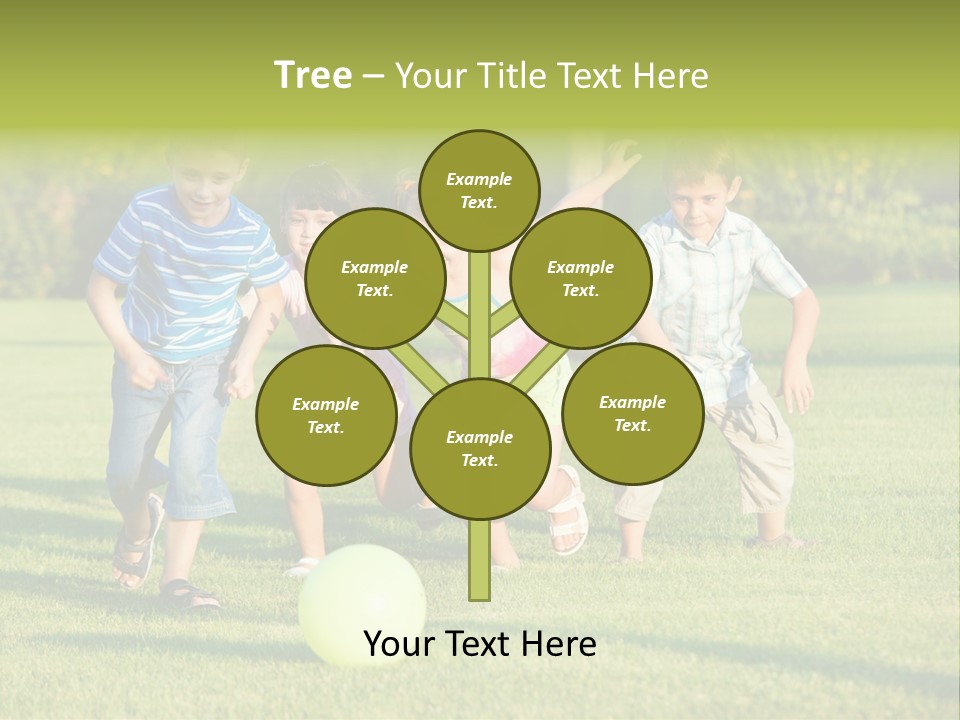 Girl Catching Summer PowerPoint Template