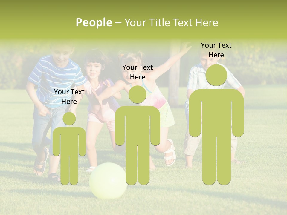 Girl Catching Summer PowerPoint Template