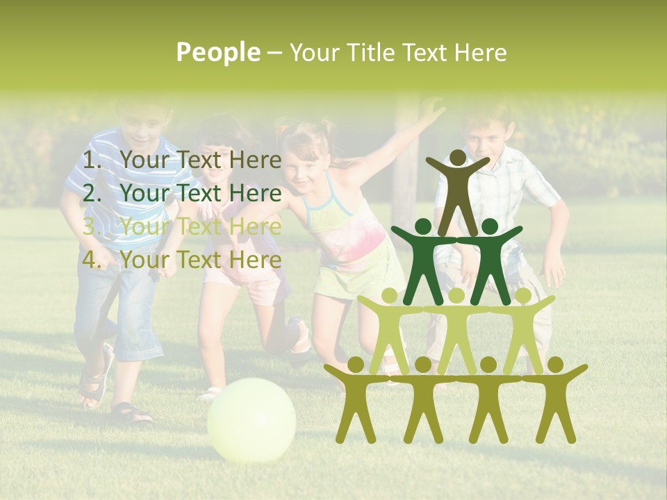 Girl Catching Summer PowerPoint Template