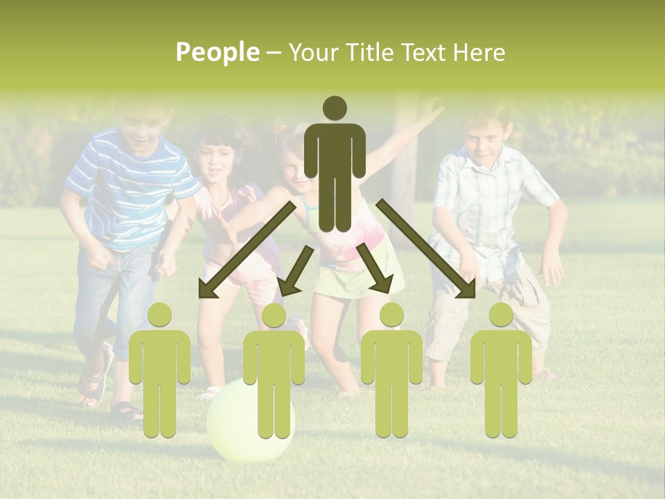 Girl Catching Summer PowerPoint Template