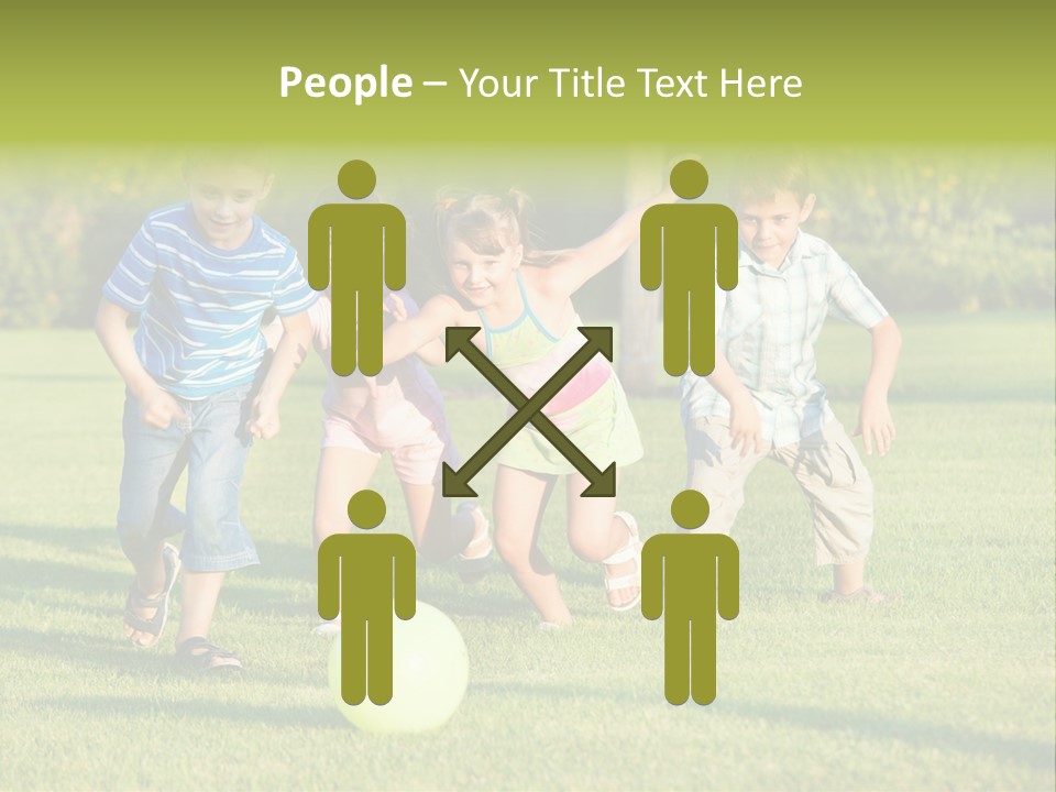 Girl Catching Summer PowerPoint Template