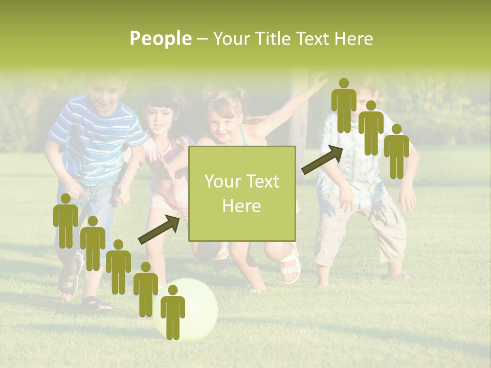 Girl Catching Summer PowerPoint Template