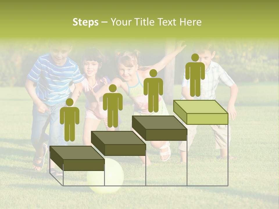 Girl Catching Summer PowerPoint Template