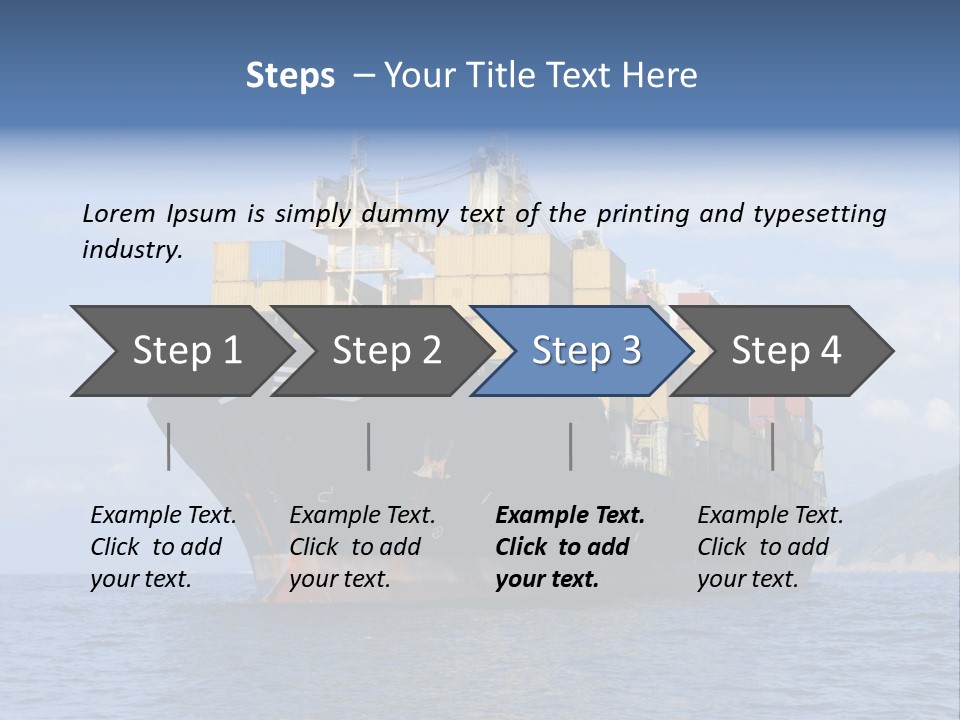 Industrial Crane Carrier PowerPoint Template