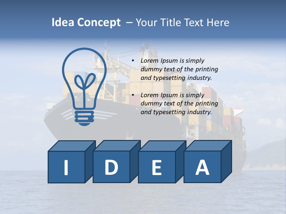 Industrial Crane Carrier PowerPoint Template