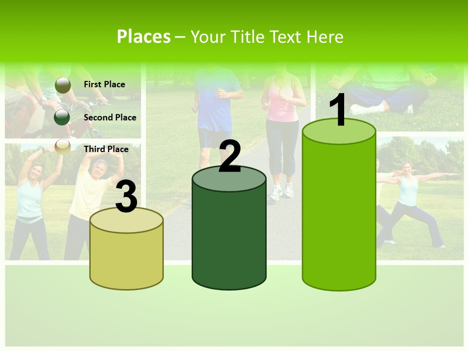 Family Mature Jog PowerPoint Template