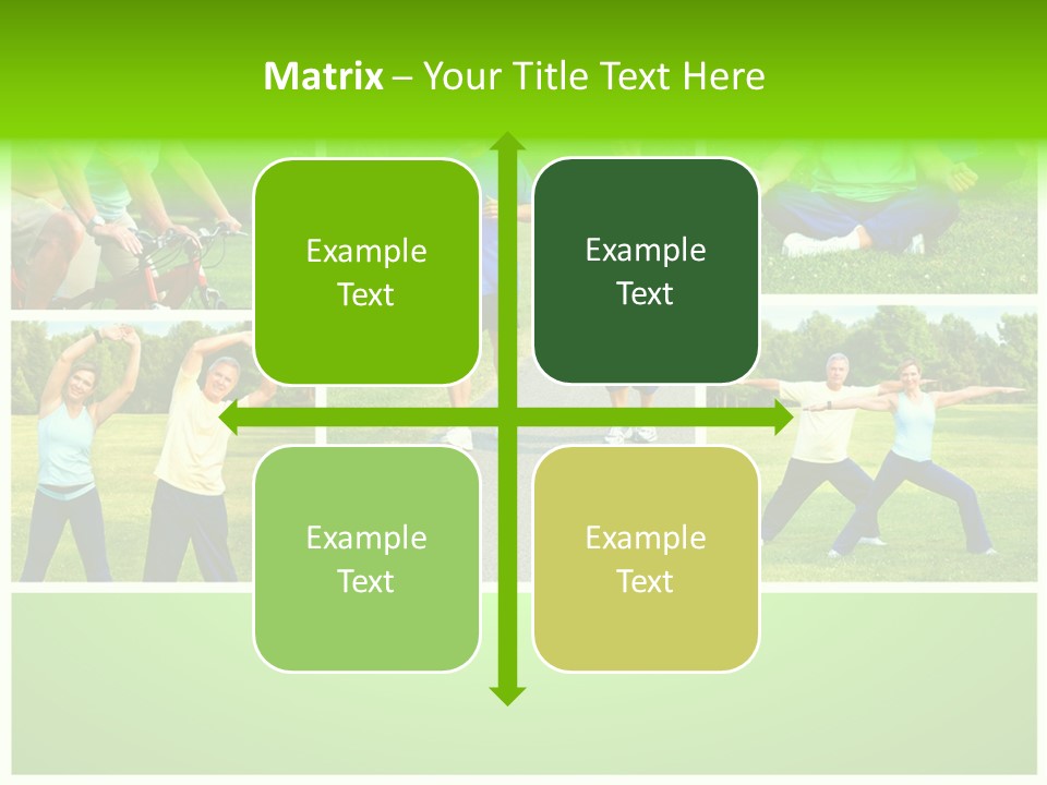 Family Mature Jog PowerPoint Template