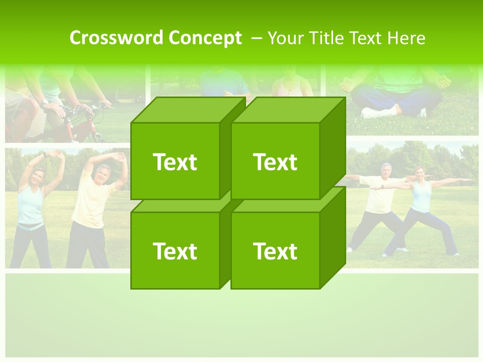 Family Mature Jog PowerPoint Template