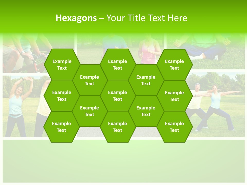 Family Mature Jog PowerPoint Template