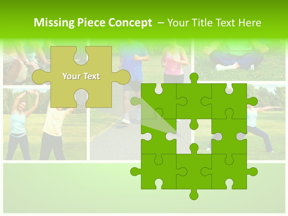 Family Mature Jog PowerPoint Template