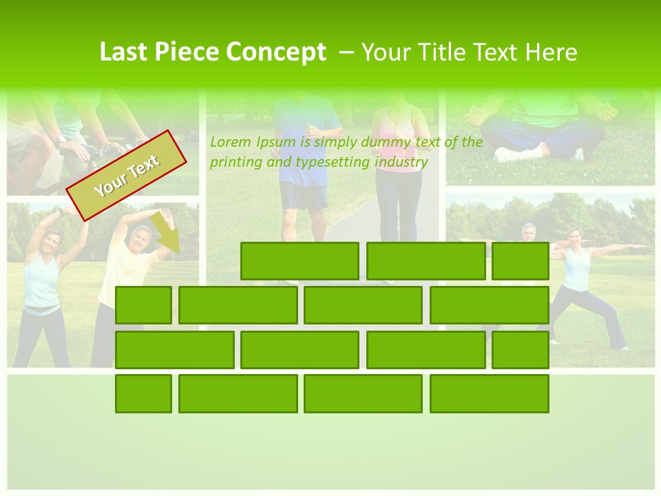 Family Mature Jog PowerPoint Template