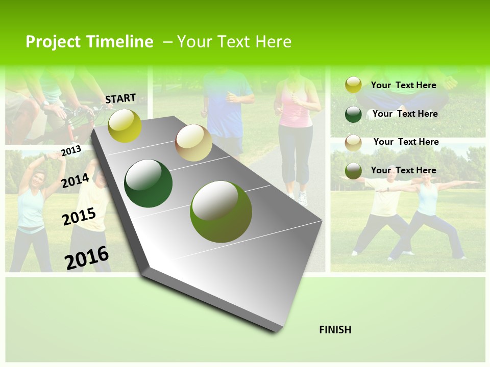 Family Mature Jog PowerPoint Template