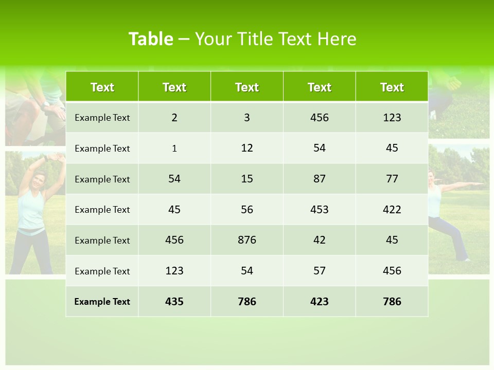 Family Mature Jog PowerPoint Template